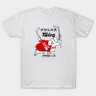 Defunct Winston Salem Polar Twins Hockey 1975 T-Shirt